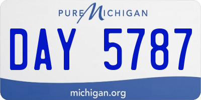 MI license plate DAY5787