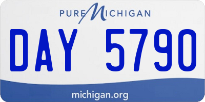 MI license plate DAY5790