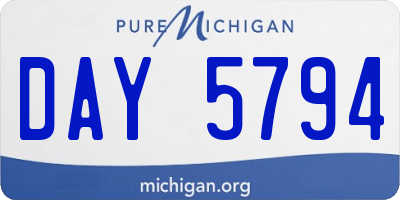 MI license plate DAY5794