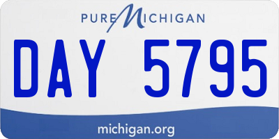 MI license plate DAY5795