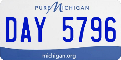 MI license plate DAY5796