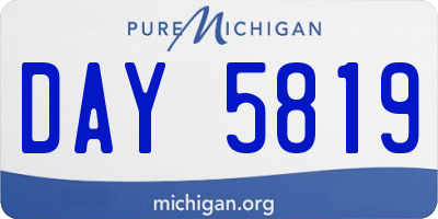 MI license plate DAY5819