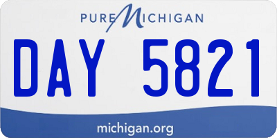 MI license plate DAY5821