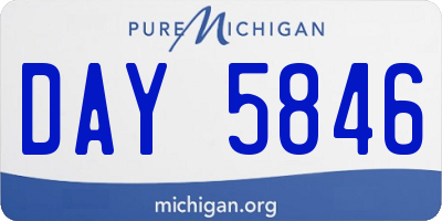 MI license plate DAY5846