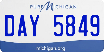 MI license plate DAY5849