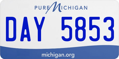 MI license plate DAY5853