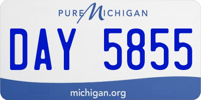 MI license plate DAY5855