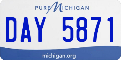 MI license plate DAY5871