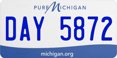 MI license plate DAY5872