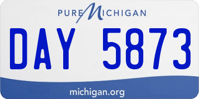 MI license plate DAY5873