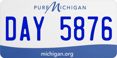 MI license plate DAY5876