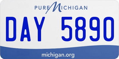 MI license plate DAY5890