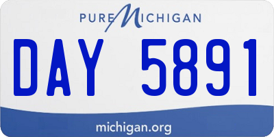 MI license plate DAY5891