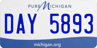 MI license plate DAY5893
