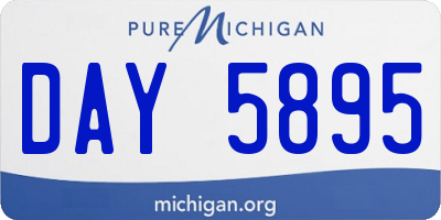 MI license plate DAY5895