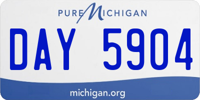 MI license plate DAY5904