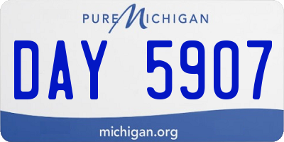 MI license plate DAY5907