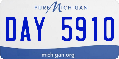 MI license plate DAY5910