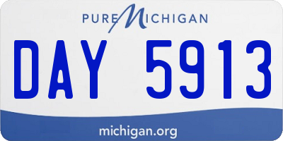 MI license plate DAY5913
