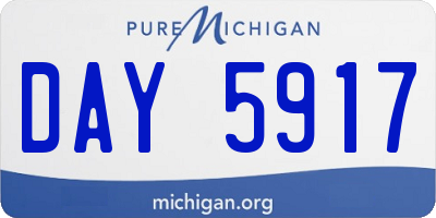 MI license plate DAY5917