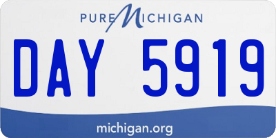 MI license plate DAY5919