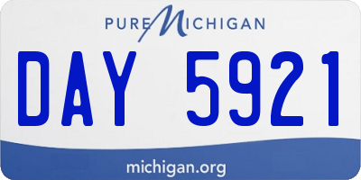 MI license plate DAY5921