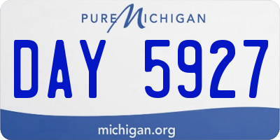 MI license plate DAY5927