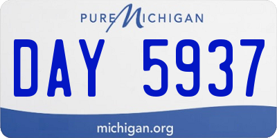 MI license plate DAY5937