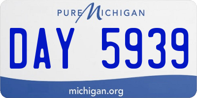 MI license plate DAY5939