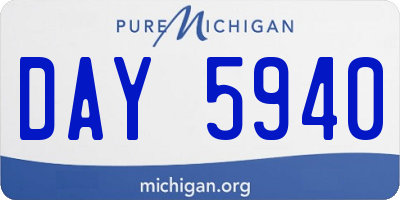 MI license plate DAY5940