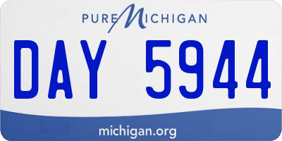 MI license plate DAY5944