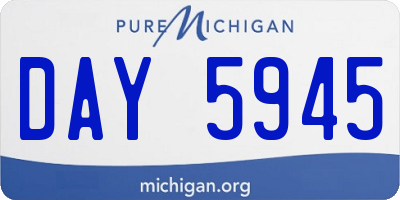 MI license plate DAY5945