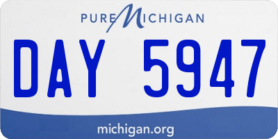 MI license plate DAY5947