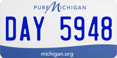 MI license plate DAY5948
