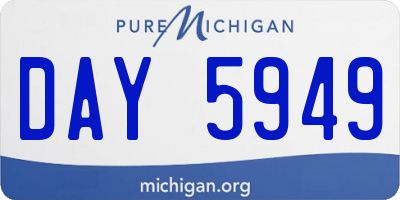 MI license plate DAY5949