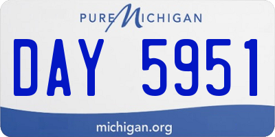 MI license plate DAY5951