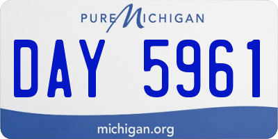 MI license plate DAY5961
