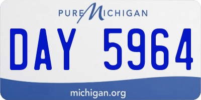 MI license plate DAY5964