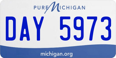 MI license plate DAY5973