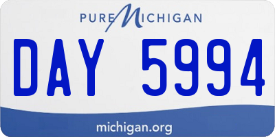 MI license plate DAY5994