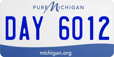 MI license plate DAY6012
