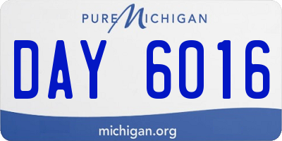 MI license plate DAY6016
