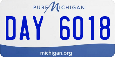 MI license plate DAY6018