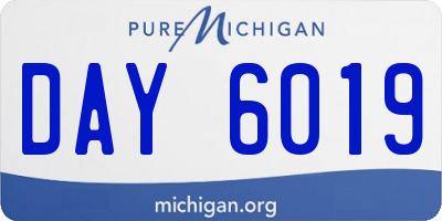 MI license plate DAY6019