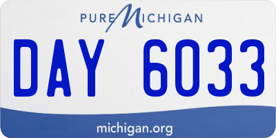 MI license plate DAY6033