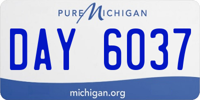 MI license plate DAY6037