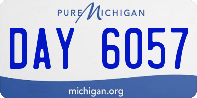 MI license plate DAY6057