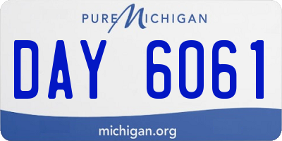 MI license plate DAY6061