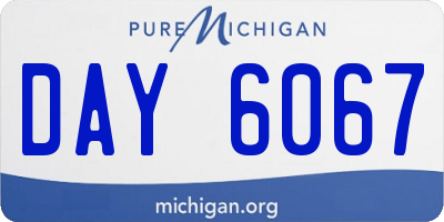 MI license plate DAY6067