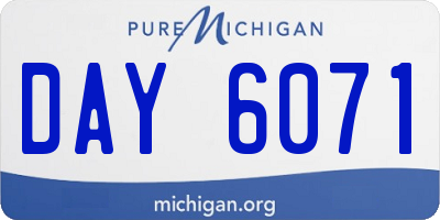 MI license plate DAY6071